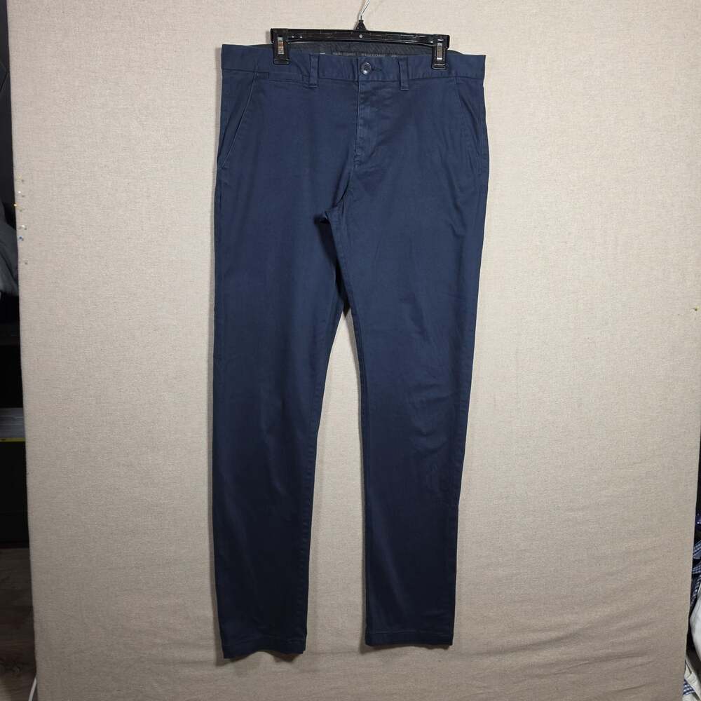 Armani Exchange Womens 33R Blue Skinny Pants Stretch velour feel professional